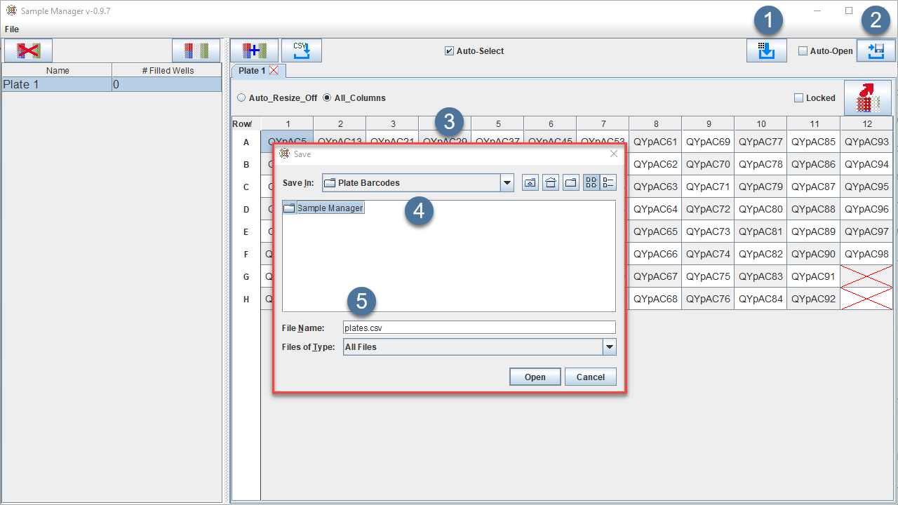 Exporting a Samples File